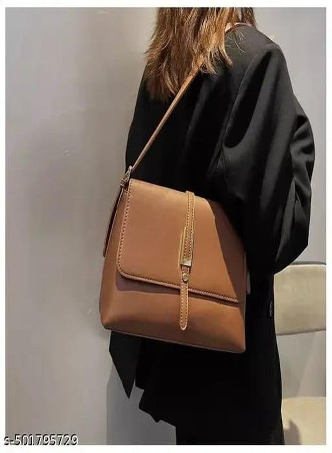 AKSUTI Stylish Sling Bag for Women - Faux Leather Travel Crossbody Chest Bags - Shoulder Purse with Adjustable Strap (Ten) - Image 3